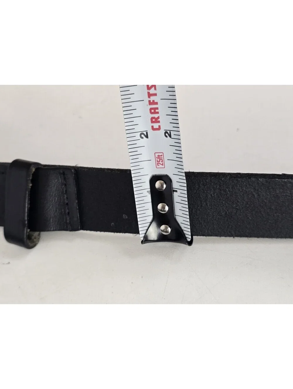 Cintas No Scratch Black Genuine Leather Work Belt - Usa - 13735 - Men's Size M